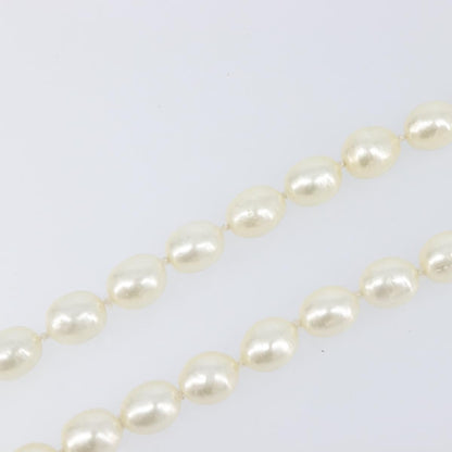 Chanel CC Pearl Metal and Pearls, White, Pearl, Necklace