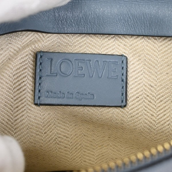 Loewe T Messenger Leather, Blue, Leather, Shoulder Bag