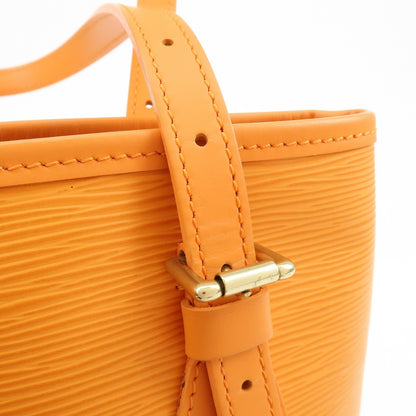 Louis Vuitton Petit Bucket Epi Leather, Orange, Leather, Handbag