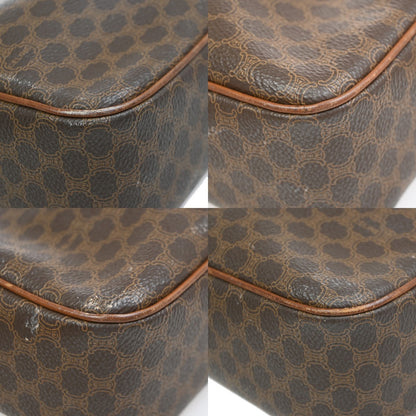 Celine Macadam Leather, Brown, PVC, Shoulder Bag