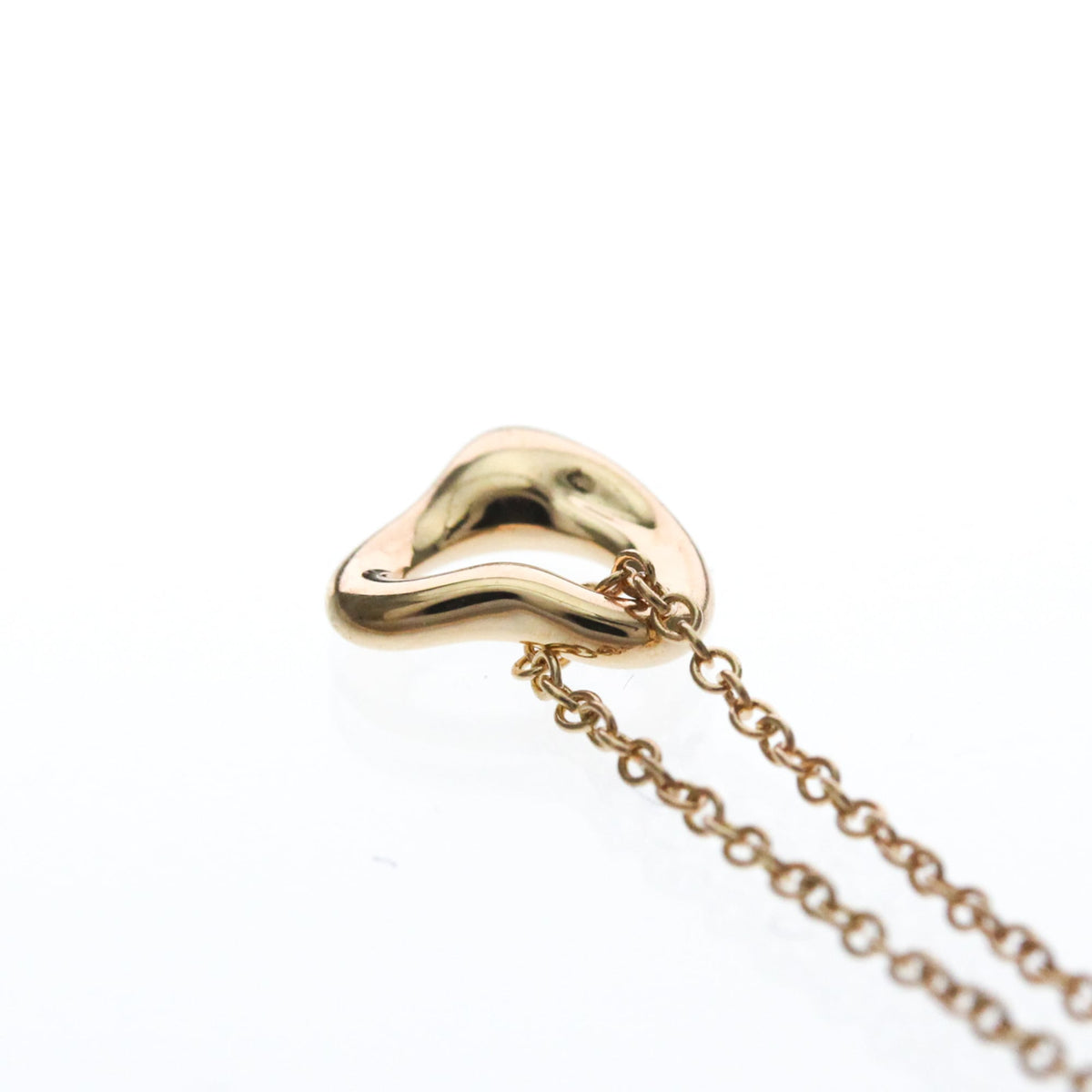Tiffany & Co. Elsa Peretti Open Heart Pendant 18K Rose Gold, Gold, Pink Gold, Necklace