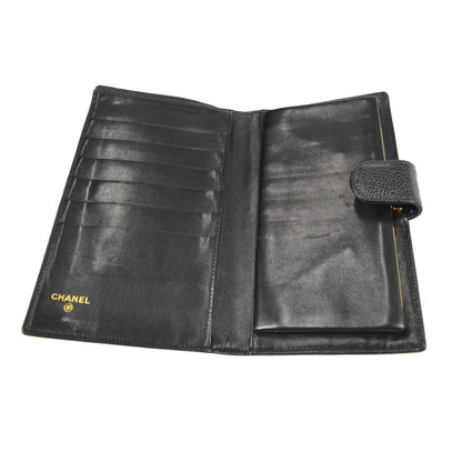 Chanel Timeless CC French Caviar, Black, Leather, Wallet