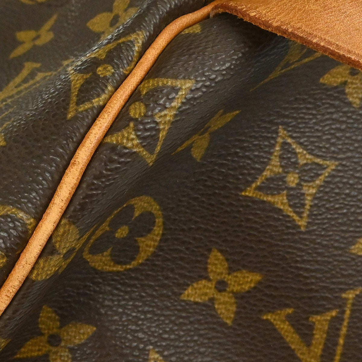 Louis Vuitton Keepall Monogram, Brown, Canvas, Travel Bag