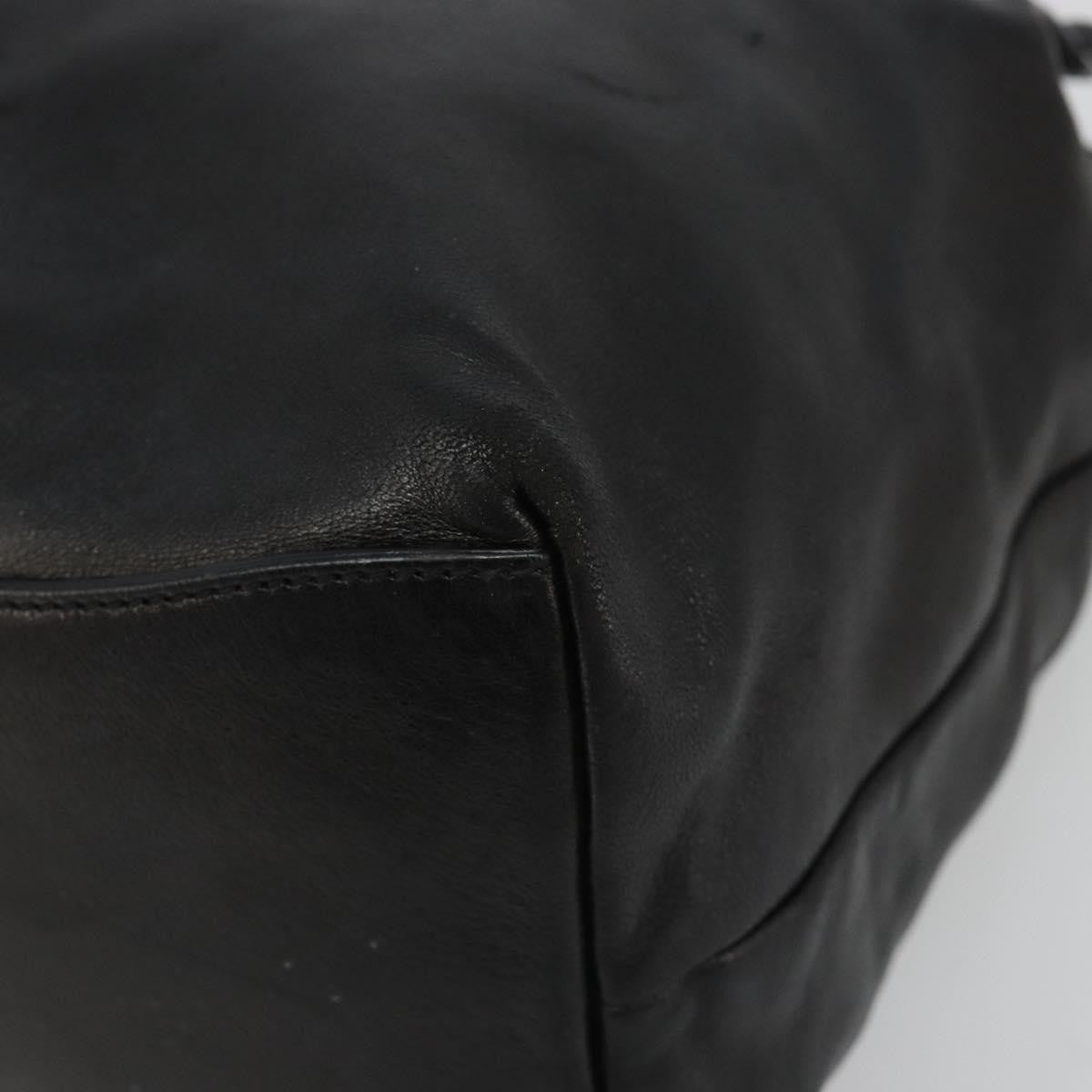 Prada Vitello Daino Convertible Tote Vitello Daino, Black, Leather, Handbag