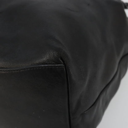 Prada Vitello Daino Convertible Tote Vitello Daino, Black, Leather, Handbag