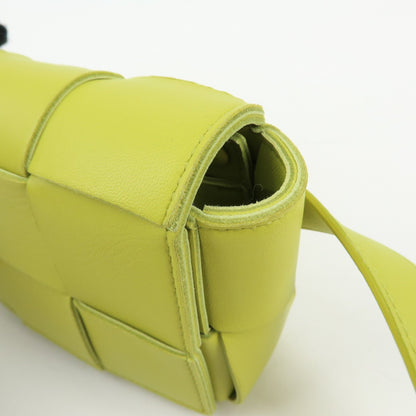 Bottega Veneta Cassette Belt Maxi Intrecciato Leather, Green, Leather, Clutch