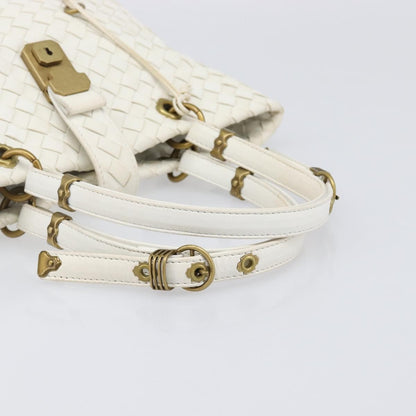 Bottega Veneta Capri Tote Intrecciato Nappa, White, Leather, Tote Bag