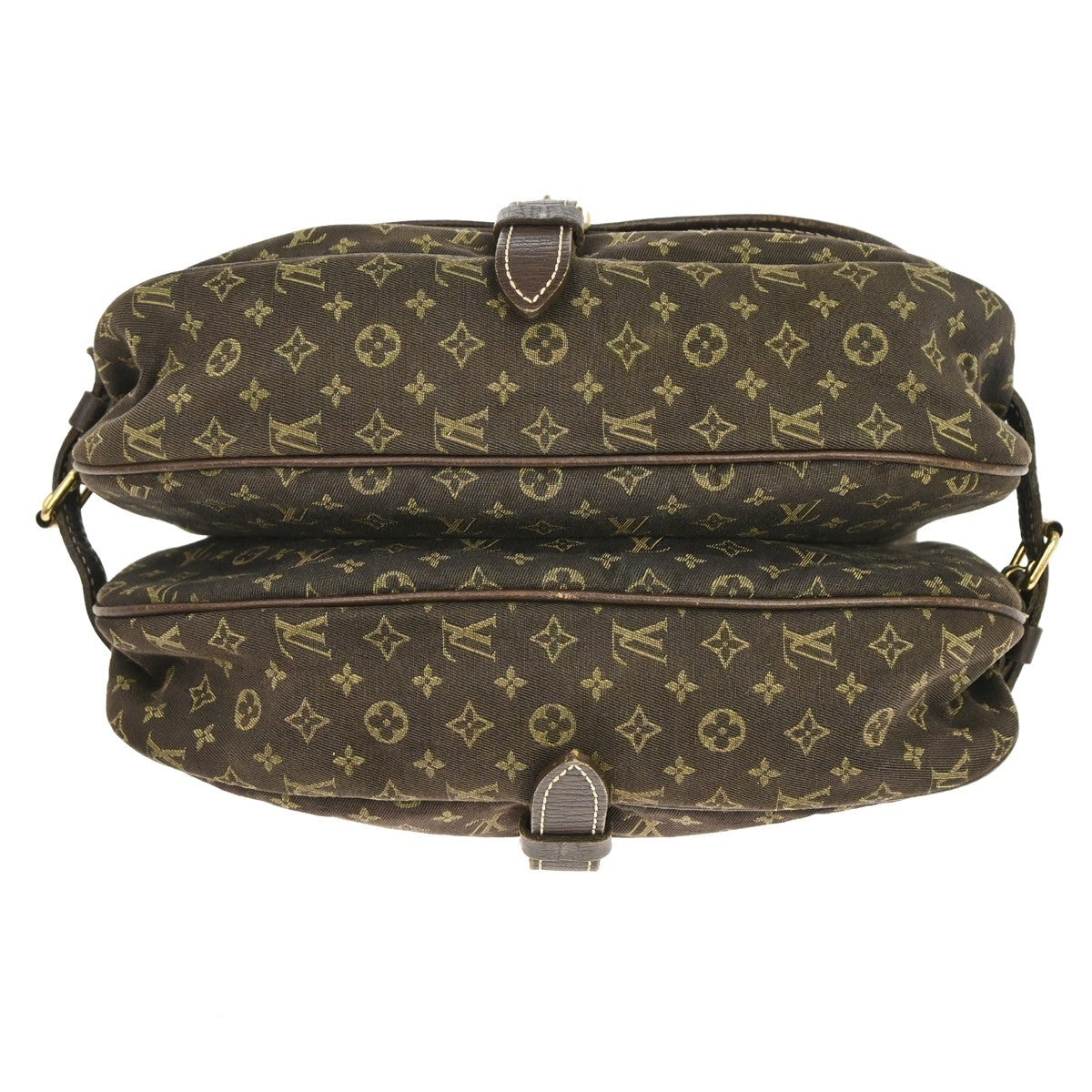 Louis Vuitton Saumur Mini Lin, Brown, Canvas, Shoulder Bag