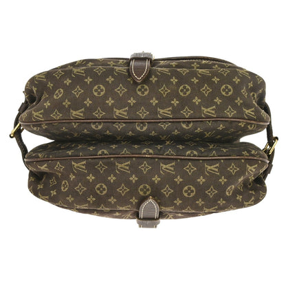 Louis Vuitton Saumur Mini Lin, Brown, Canvas, Shoulder Bag