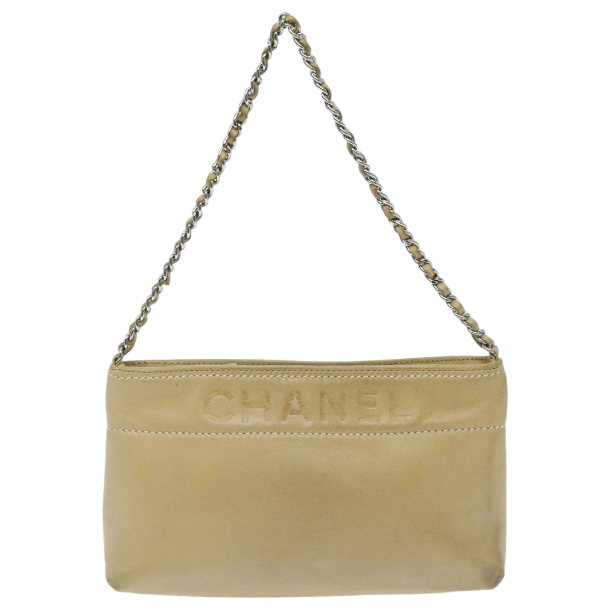 Chanel Chanel, Beige, Leather, clutch