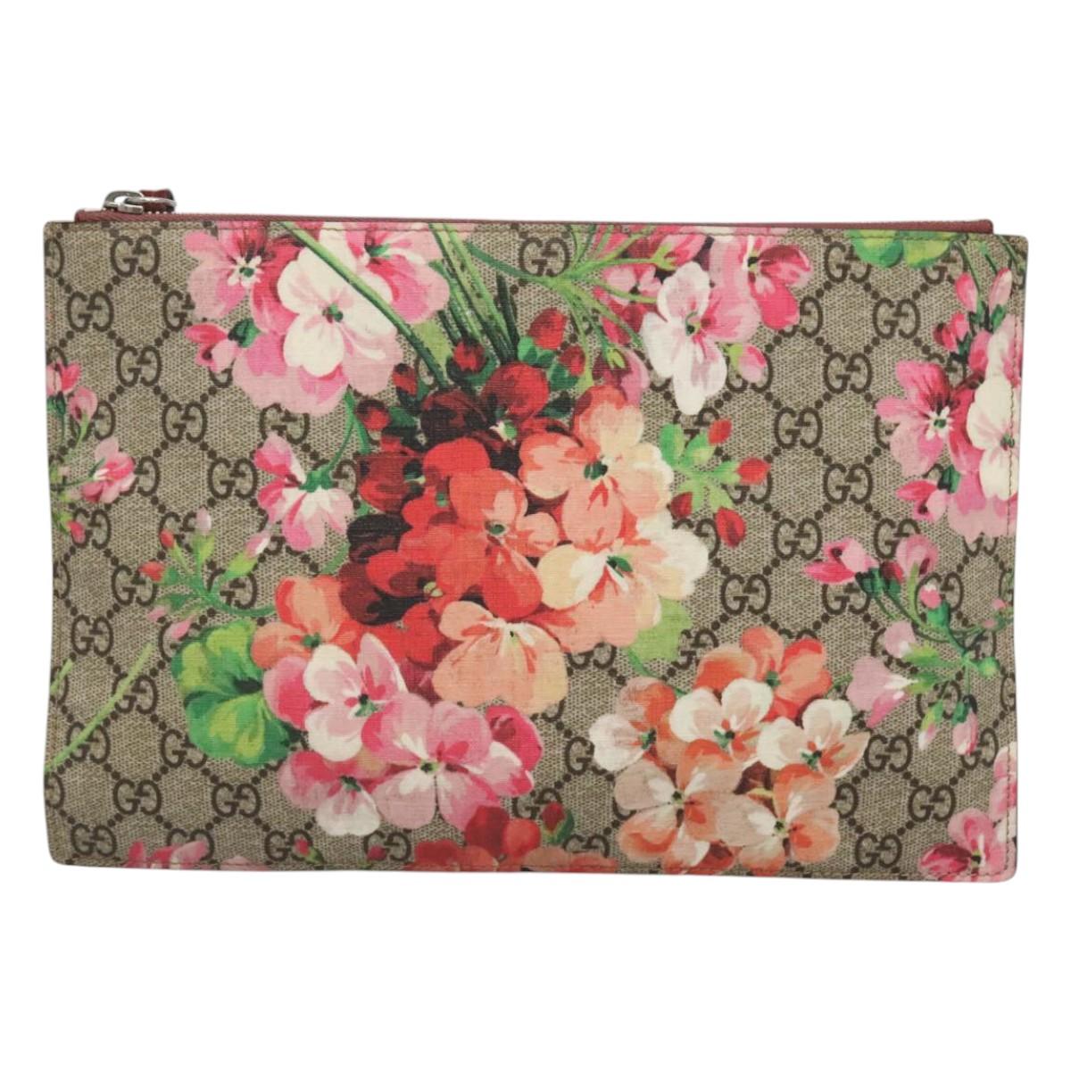 Gucci GG Marmont Pouch Coated Canvas, MULTICOLOUR, CANVAS, Clutche & pouche