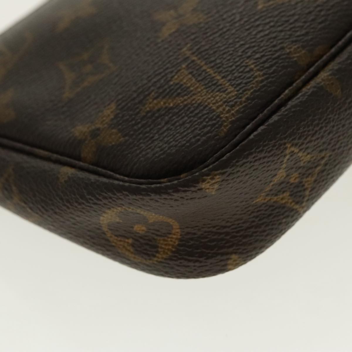 Louis Vuitton Pochette Accessoire, Brown, Canvas, clutch