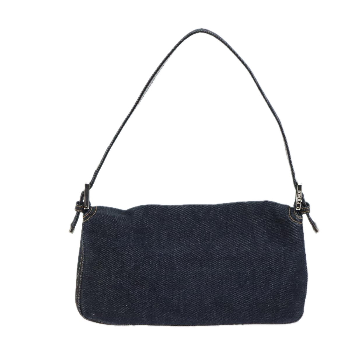 Fendi Mamma Baguette, Navy, Denim - Jeans, shoulder