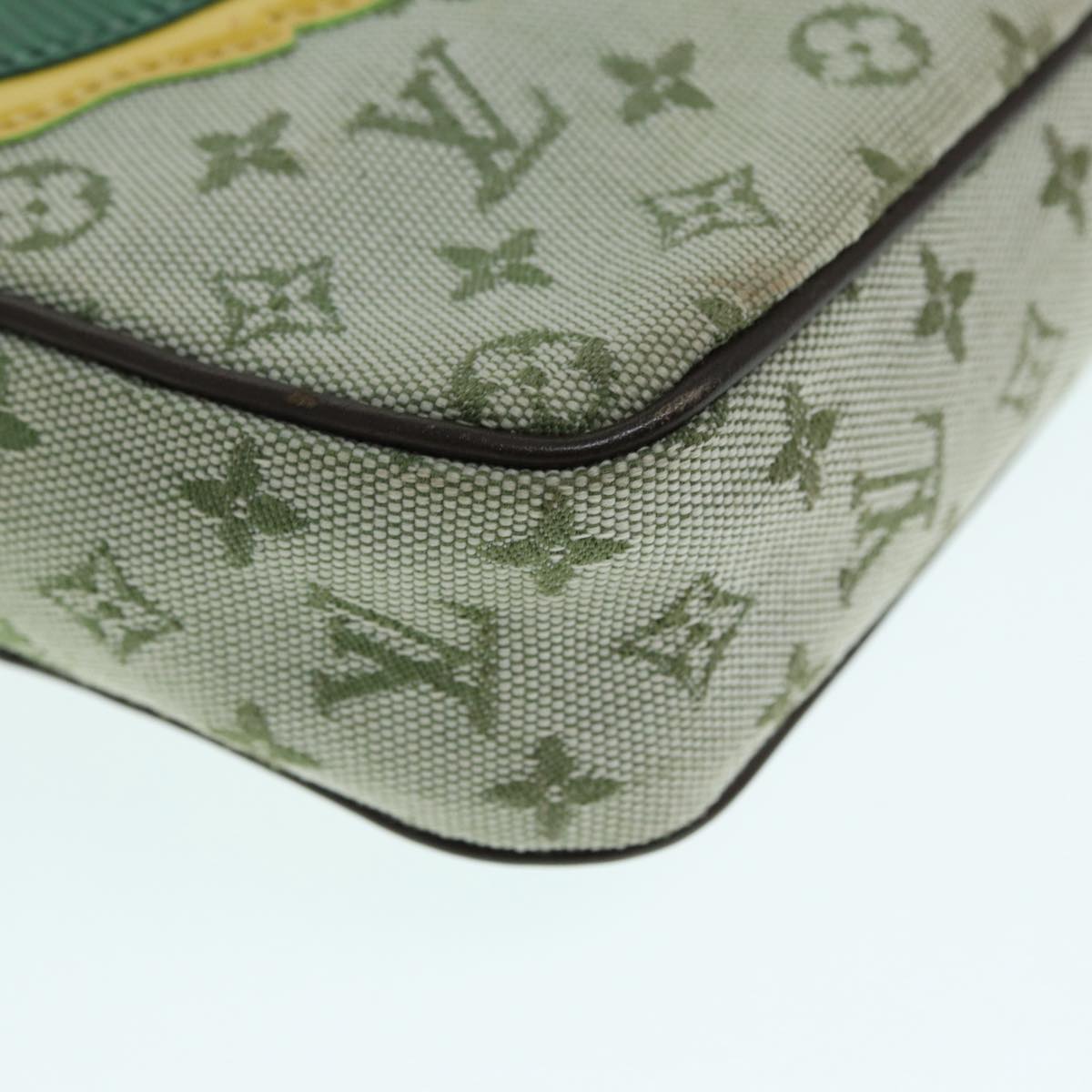 Louis Vuitton Conte De Fées, Green, Canvas, clutch