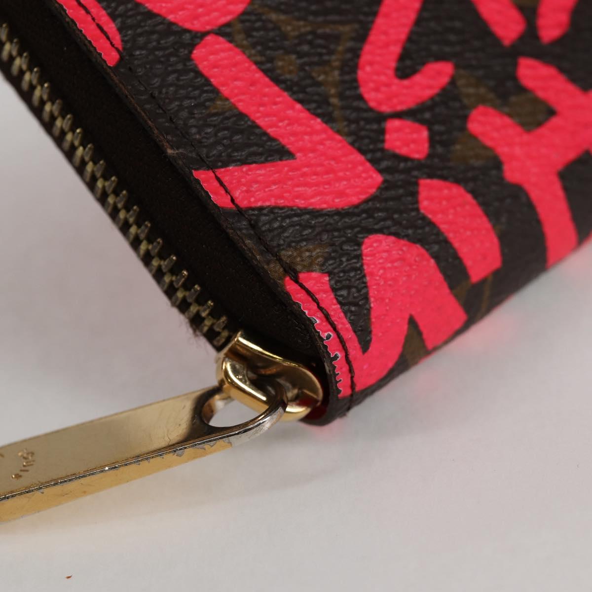 Louis Vuitton Portefeuille zippy, Pink, Canvas, wallet