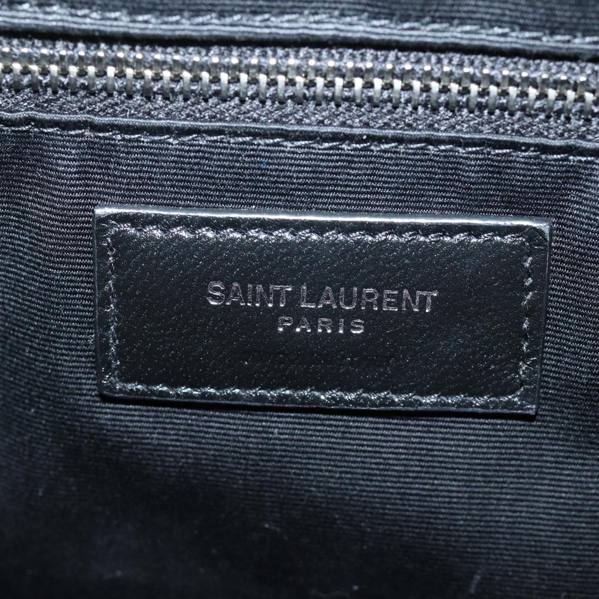 Saint Laurent Loulou, Black, Leather, shoulder