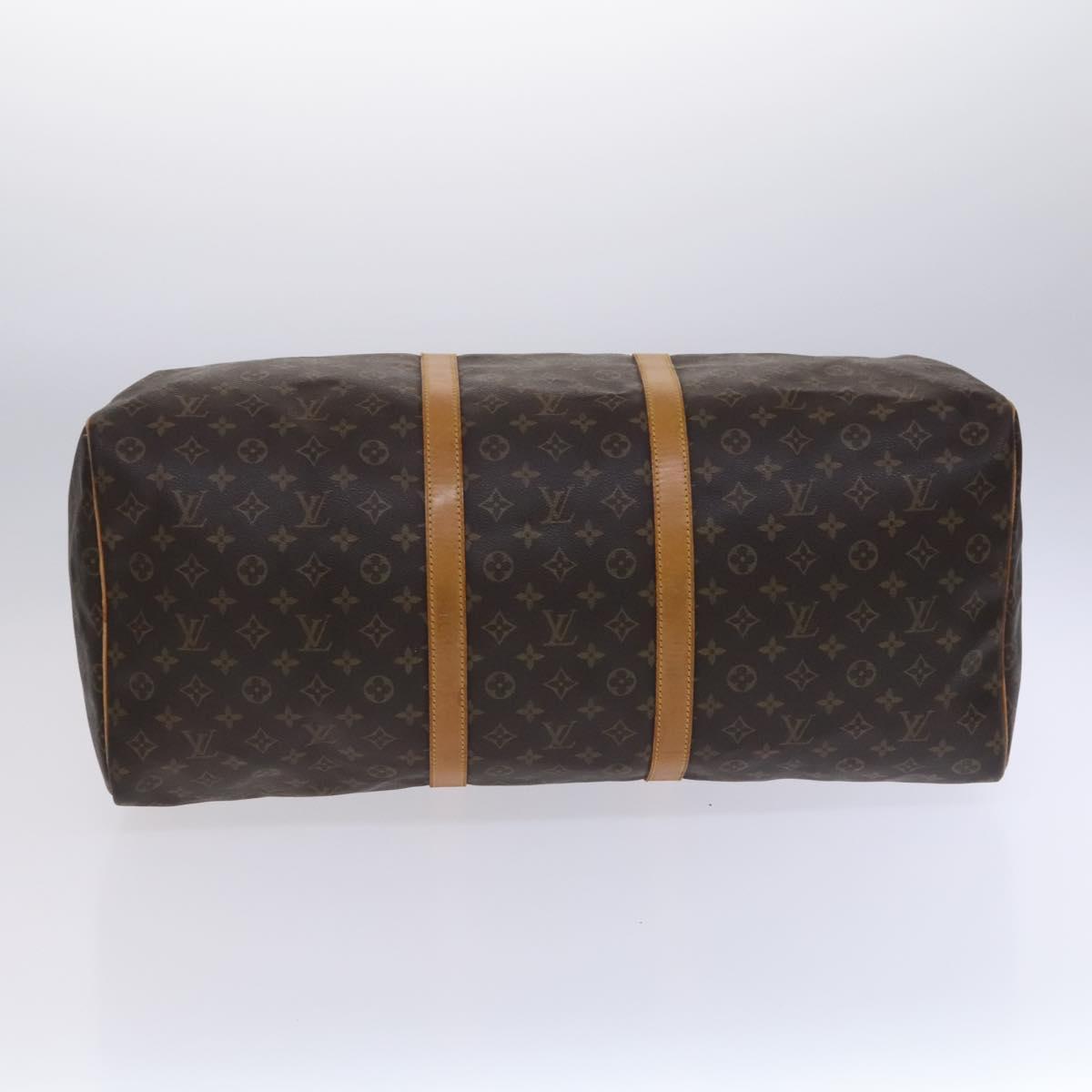 Louis Vuitton Keepall 60, Brown, Canvas, travel