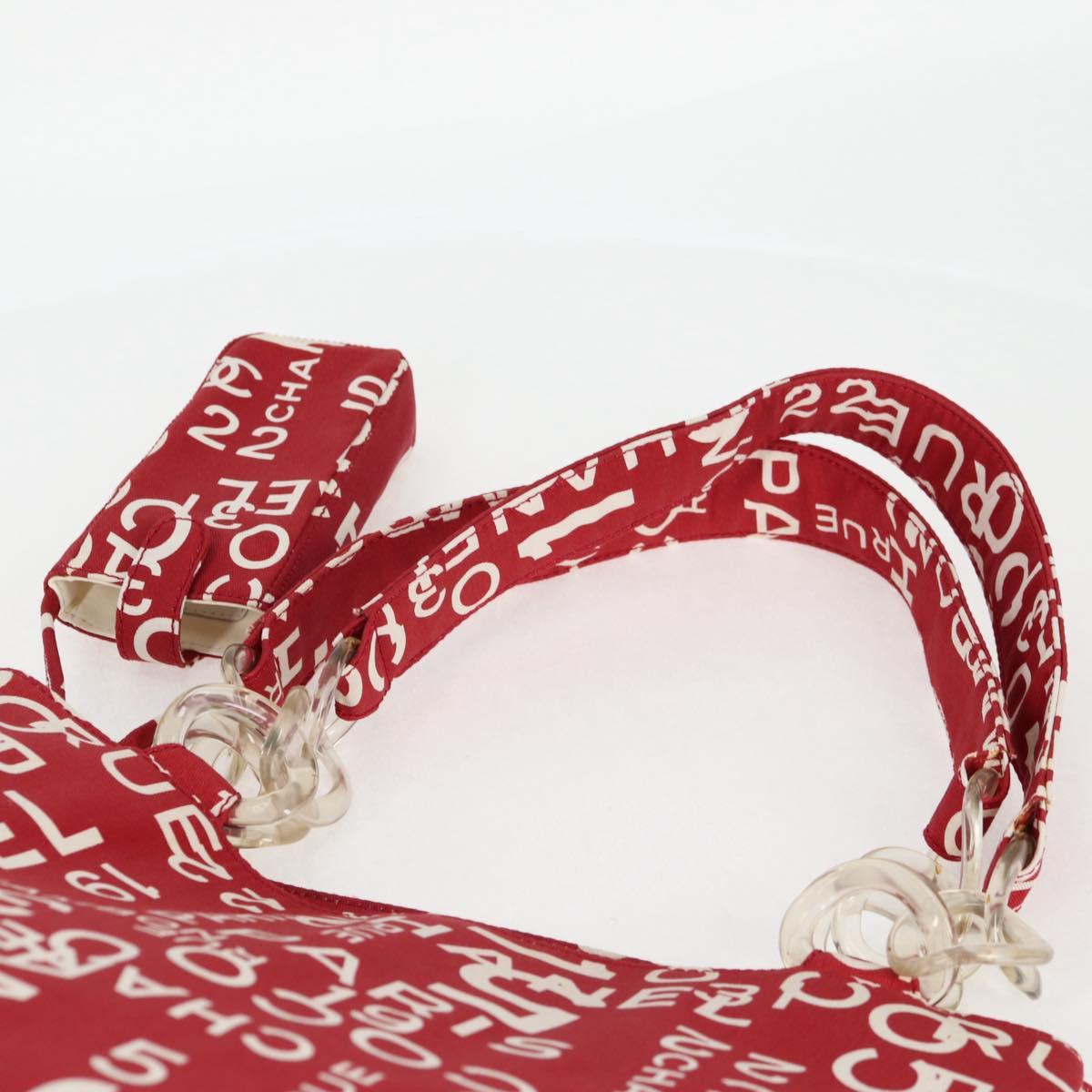 Chanel By sea, Red, Canvas, tote