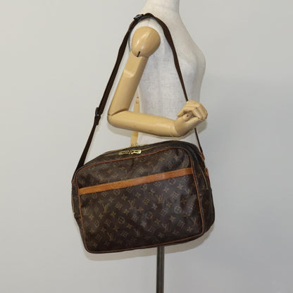 Louis Vuitton Reporter, Brown, Canvas, shoulder