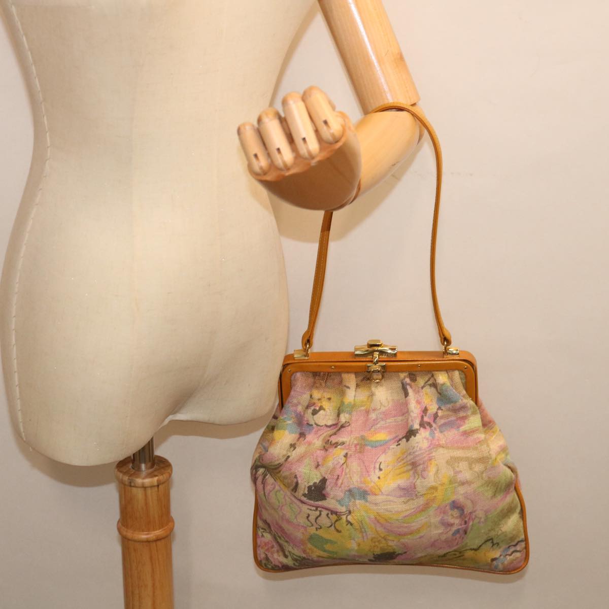 Fendi --, Beige, Canvas, shoulder