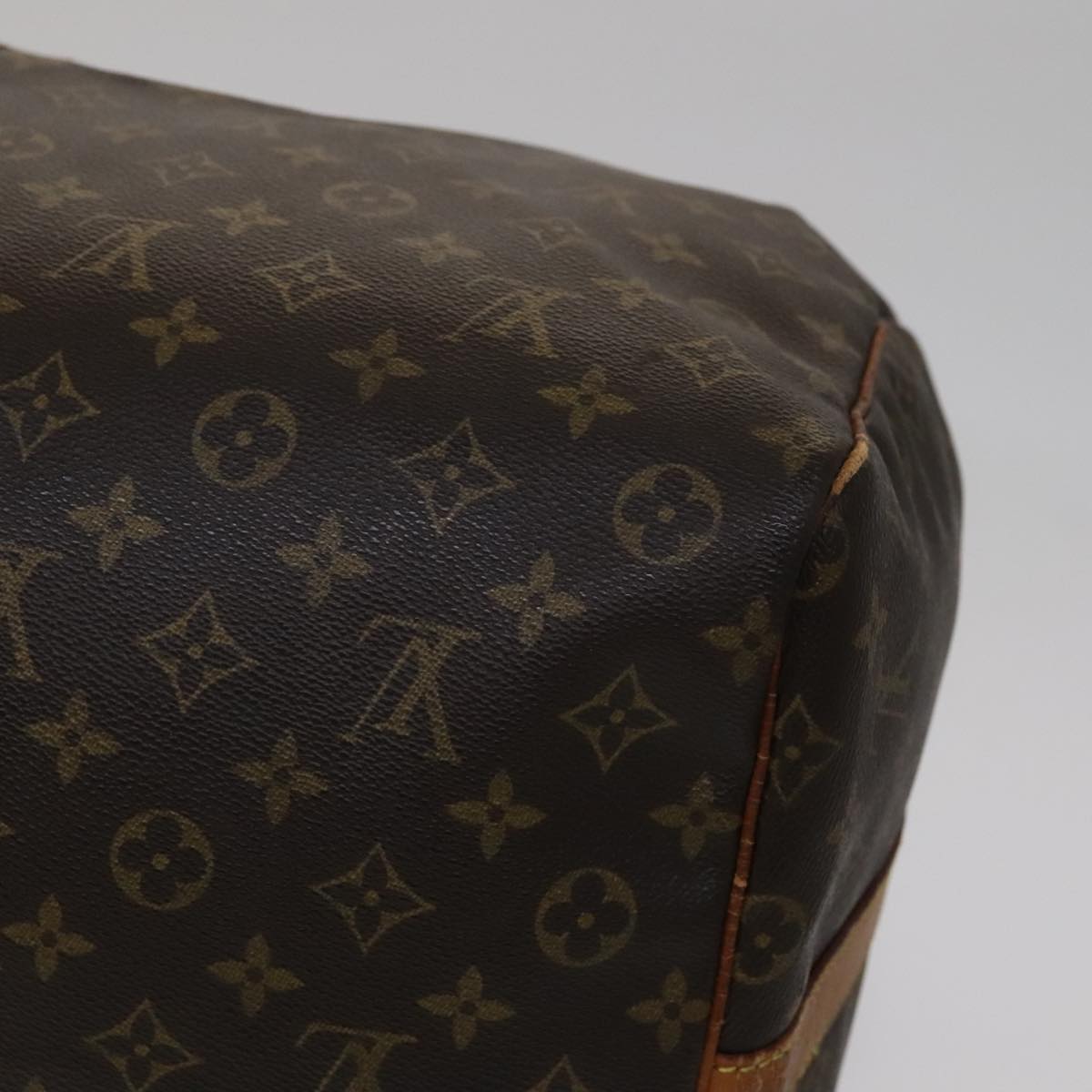 Louis Vuitton Keepall Bandoulière 60, Brown, Canvas, travel