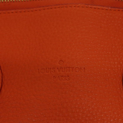 Louis Vuitton Lockit, Orange, Leather, handbag
