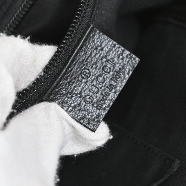 Gucci Front Pocket Messenger GG Canvas, Black, Canvas, Crossbody Bag