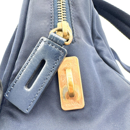 Prada Bowling Tessuto, Navy, Nylon, Shoulder Bag