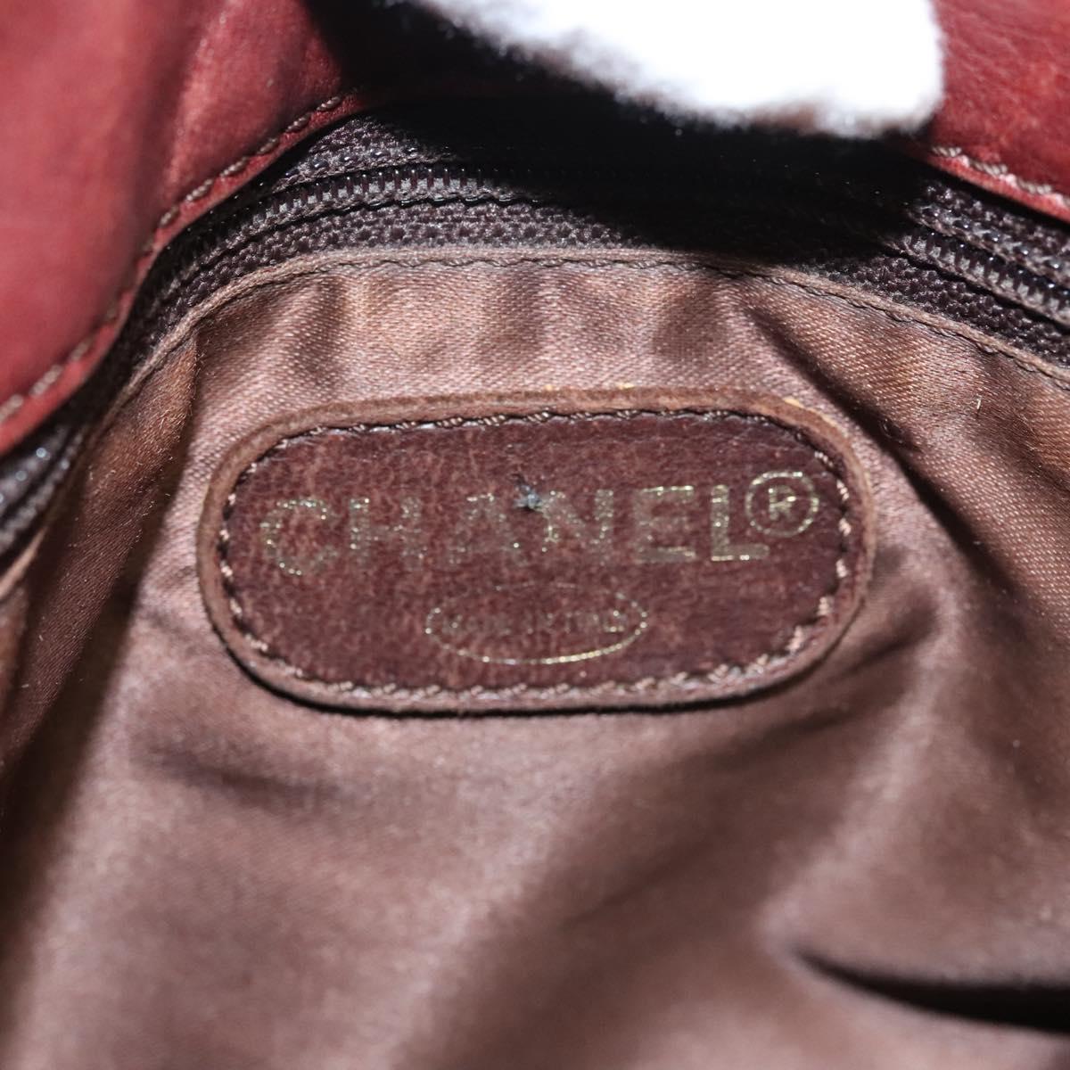 Chanel, Burgundy, Leather, handbag