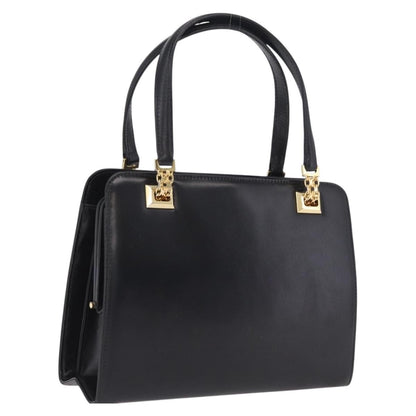 Gucci Vintage Leather, Black, Leather, Tote Bag