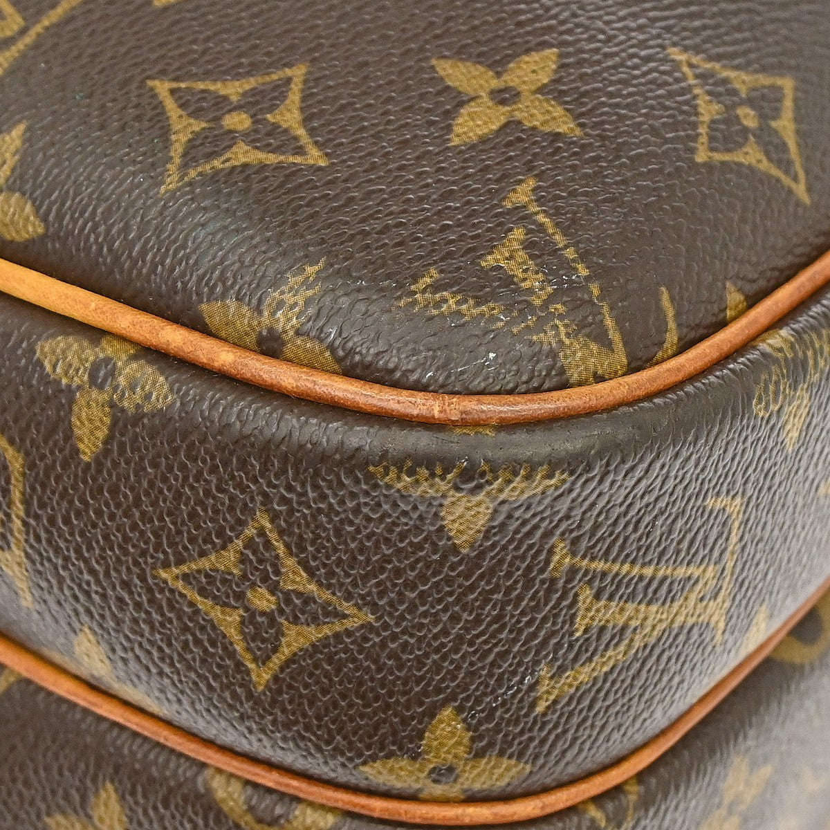 Louis Vuitton Reporter Monogram Canvas, Brown, Canvas, Shoulder Bag