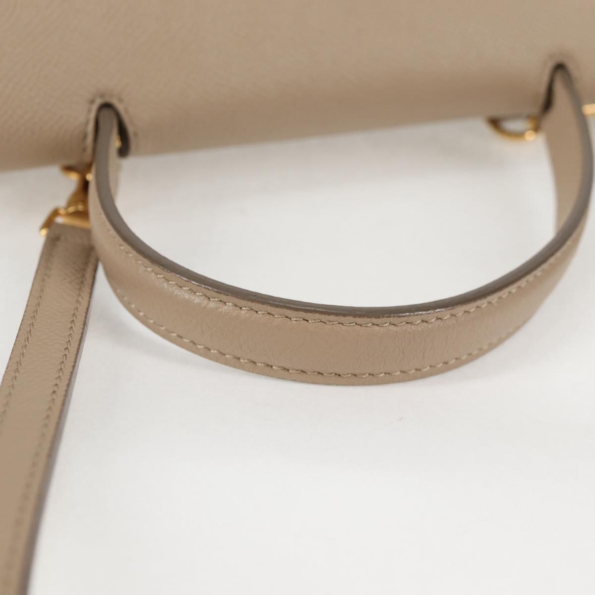 Céline Belt, Beige, Leather, handbag