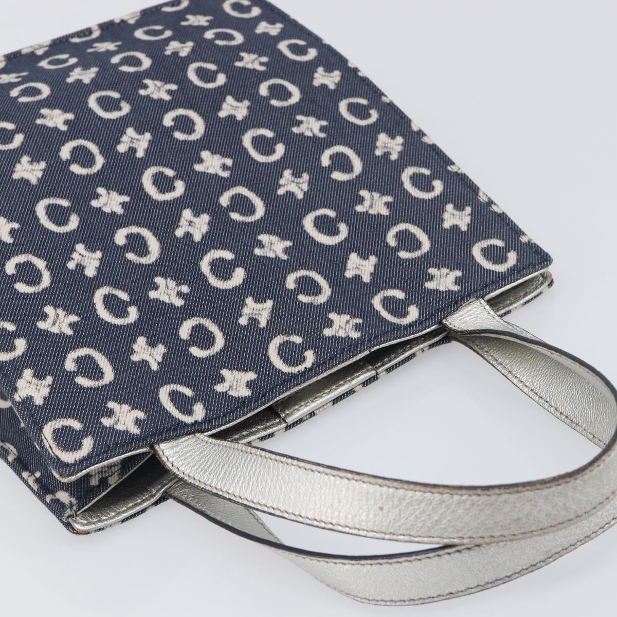 Celine C Macadam Canvas, Navy, Canvas, Handbag
