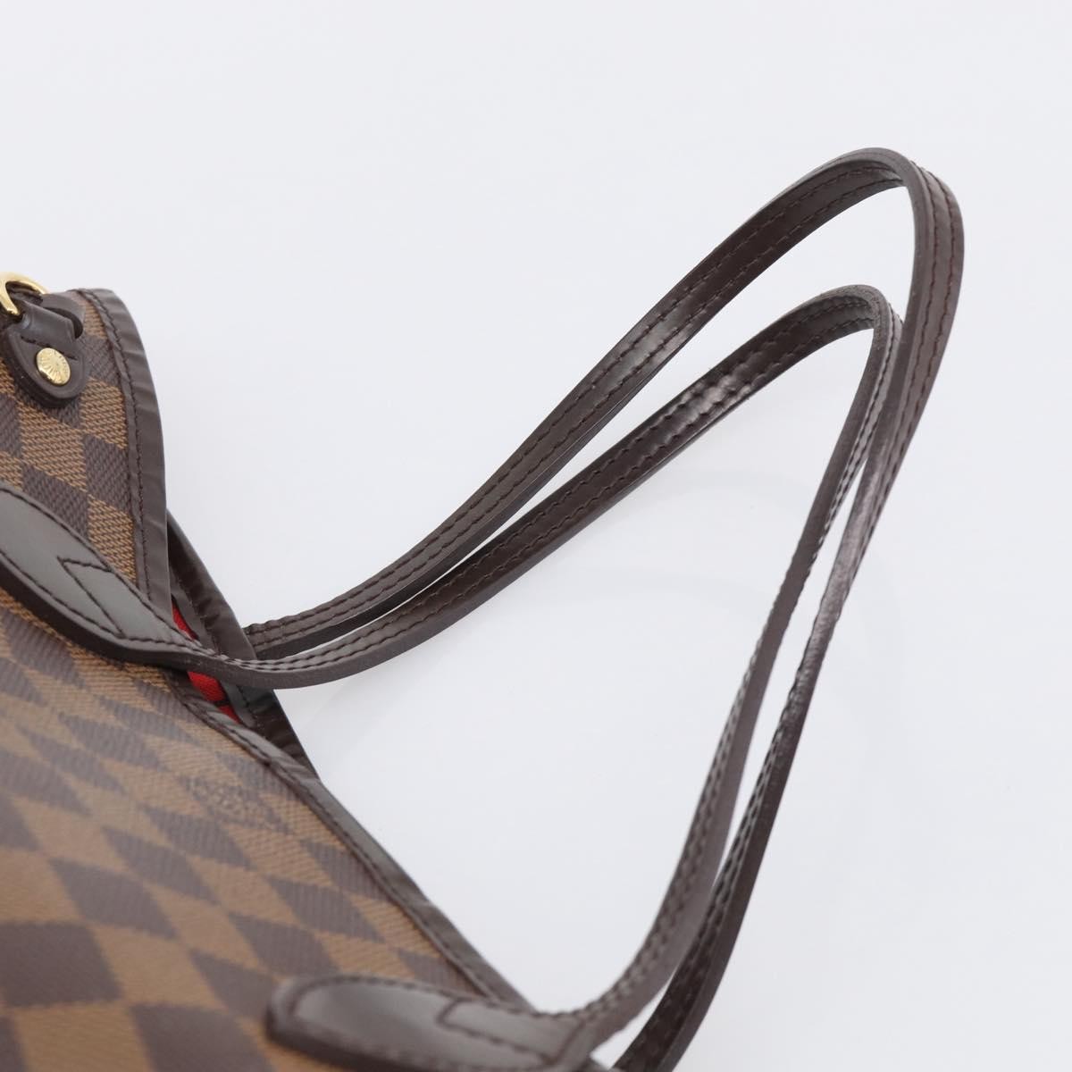 Louis Vuitton Neverfull Damier, Brown, Canvas, Tote Bag
