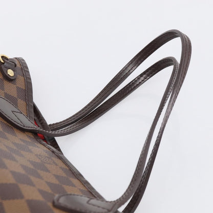 Louis Vuitton Neverfull Damier, Brown, Canvas, Tote Bag