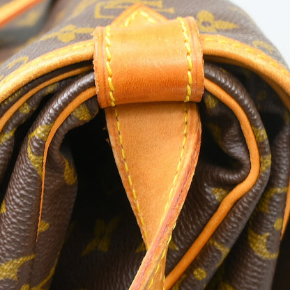 Louis Vuitton Saumur Monogram Canvas, Brown, Canvas, Shoulder Bag