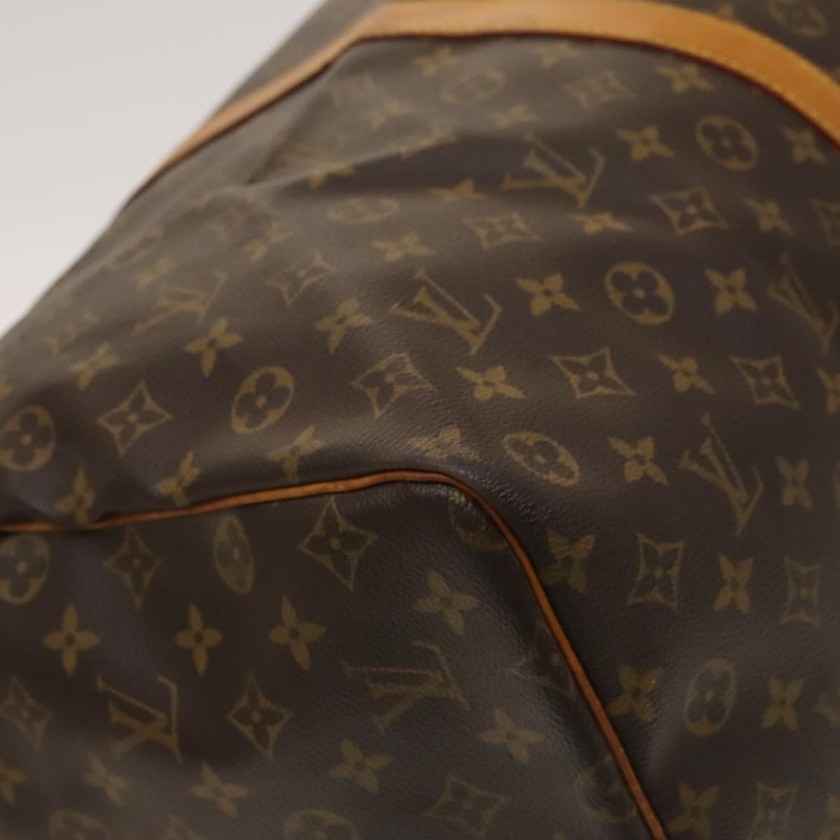Louis Vuitton Keepall Bandoulière 60, Brown, Canvas, travel