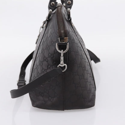 Gucci GG Charm Convertible Dome Satchel Guccissima Leather, Brown, Leather, Handbag