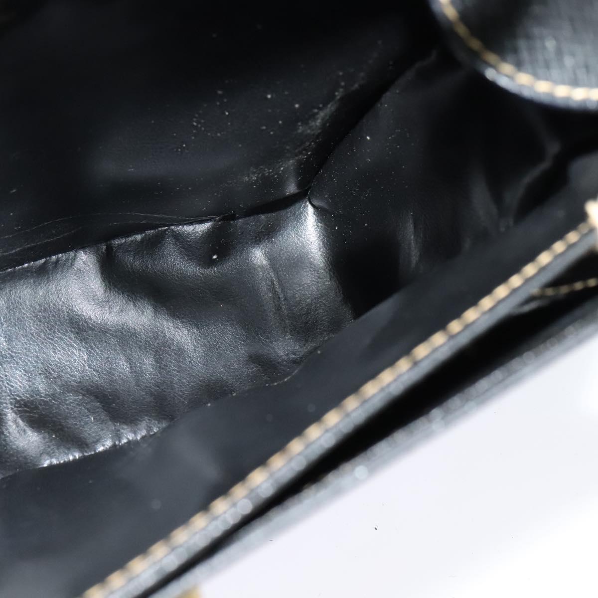 Céline Triomphe Vintage, Black, Leather, shoulder