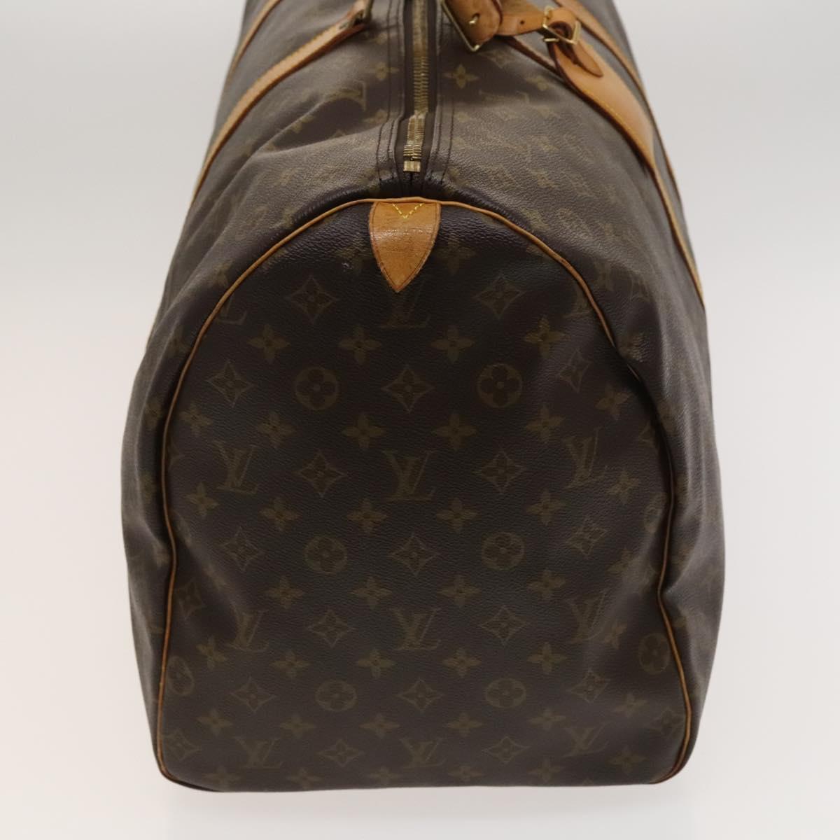 Louis Vuitton Keepall 60, Brown, Canvas, travel