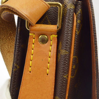 Louis Vuitton Cartouchiere Monogram Canvas, Brown, Canvas, Handbag