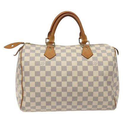 Louis Vuitton Speedy 30, White, Canvas, handbag