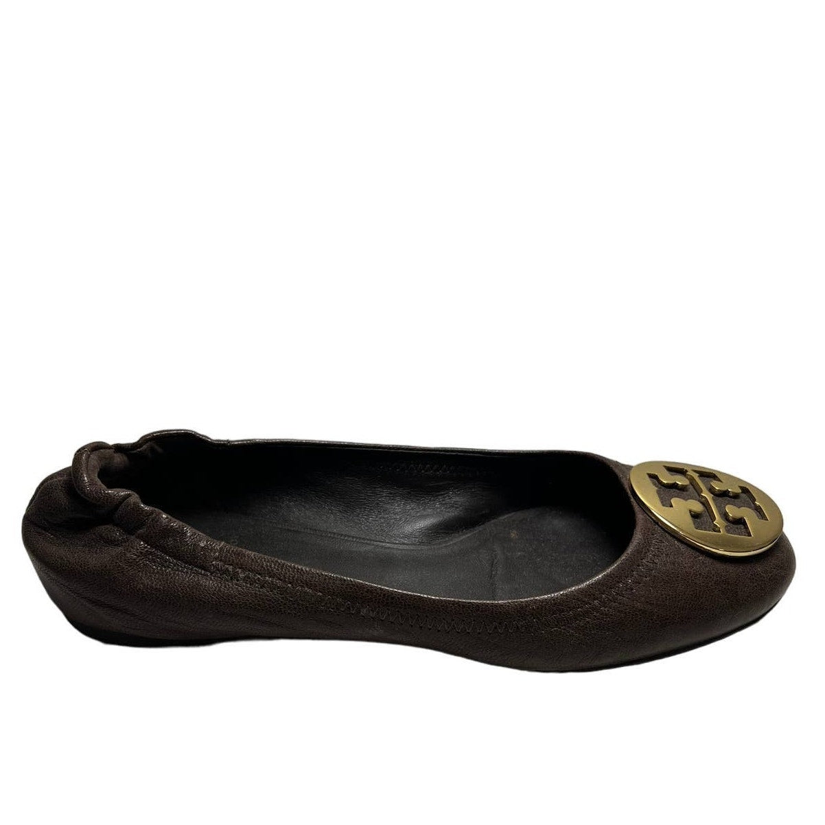 Tory Burch Minnie Travel Ballet Flat 8.5 US Brown