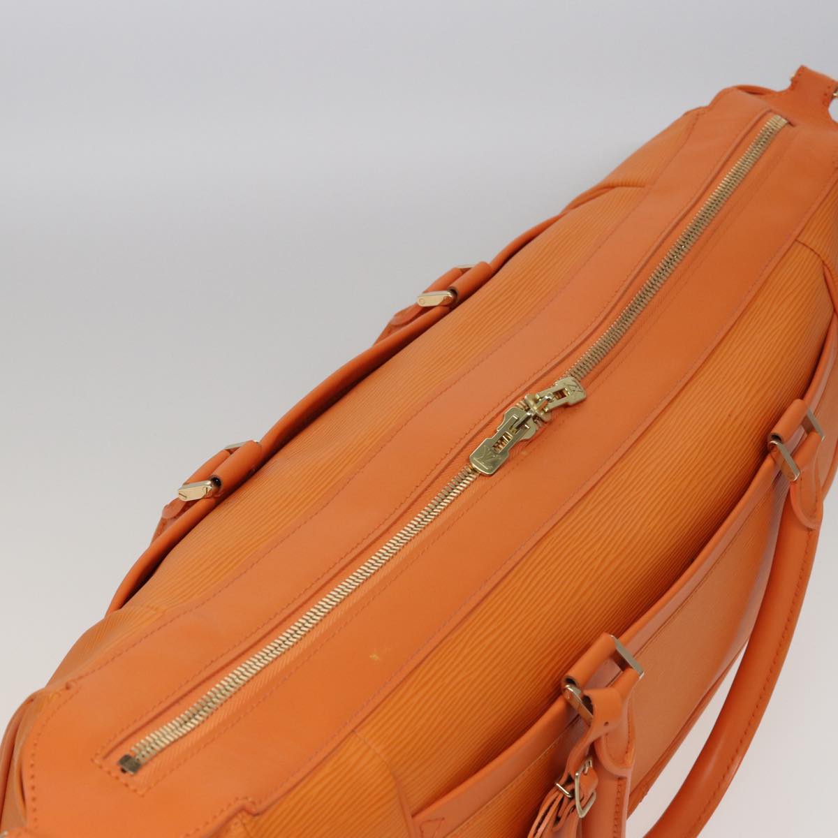 Louis Vuitton Danura, Orange, Leather, handbag