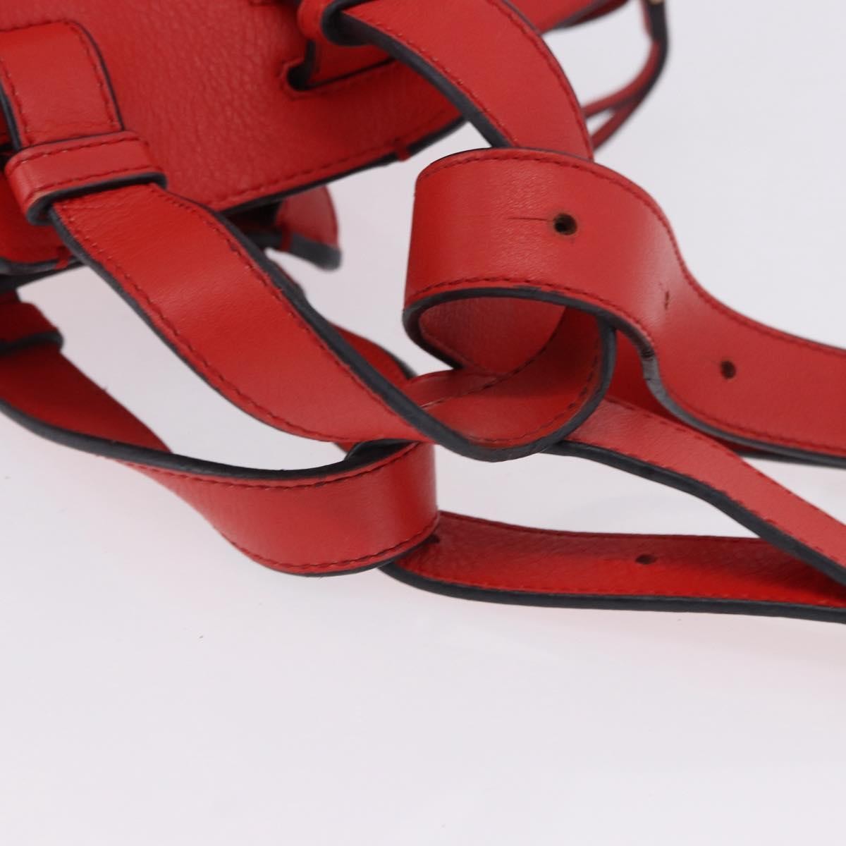 Loewe Hammock Leather, Red, Leather, Handbag