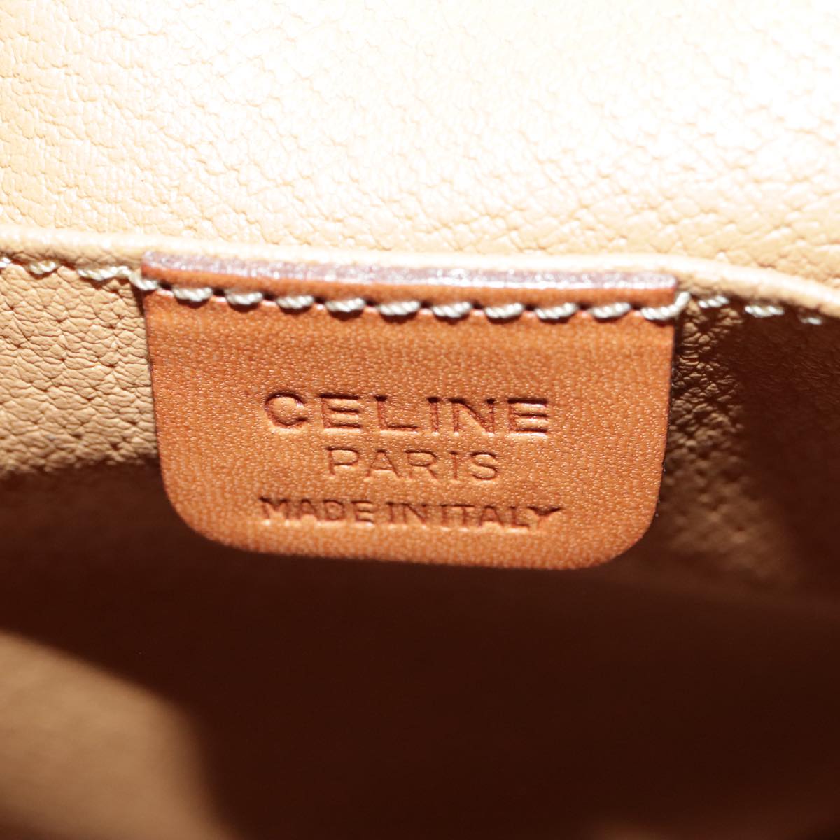 Céline Triomphe, Brown, Canvas, backpack