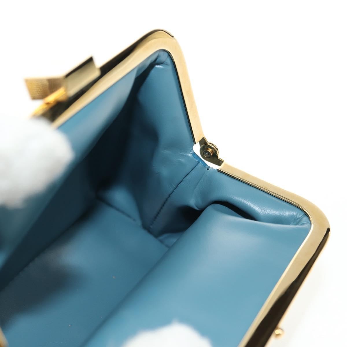 Louis Vuitton Porte-Monnaie Coin Purse Leather, Blue, Leather, Card Holder