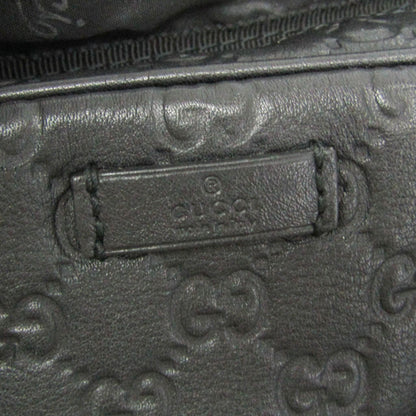 Gucci Convertible Briefcase Guccissima Leather, Black, Leather, Briefcase