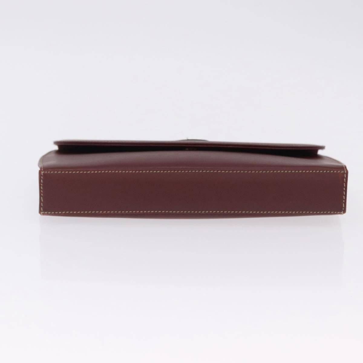 Cartier Must de Cartier Clutch Leather, Burgundy, Leather, Clutch