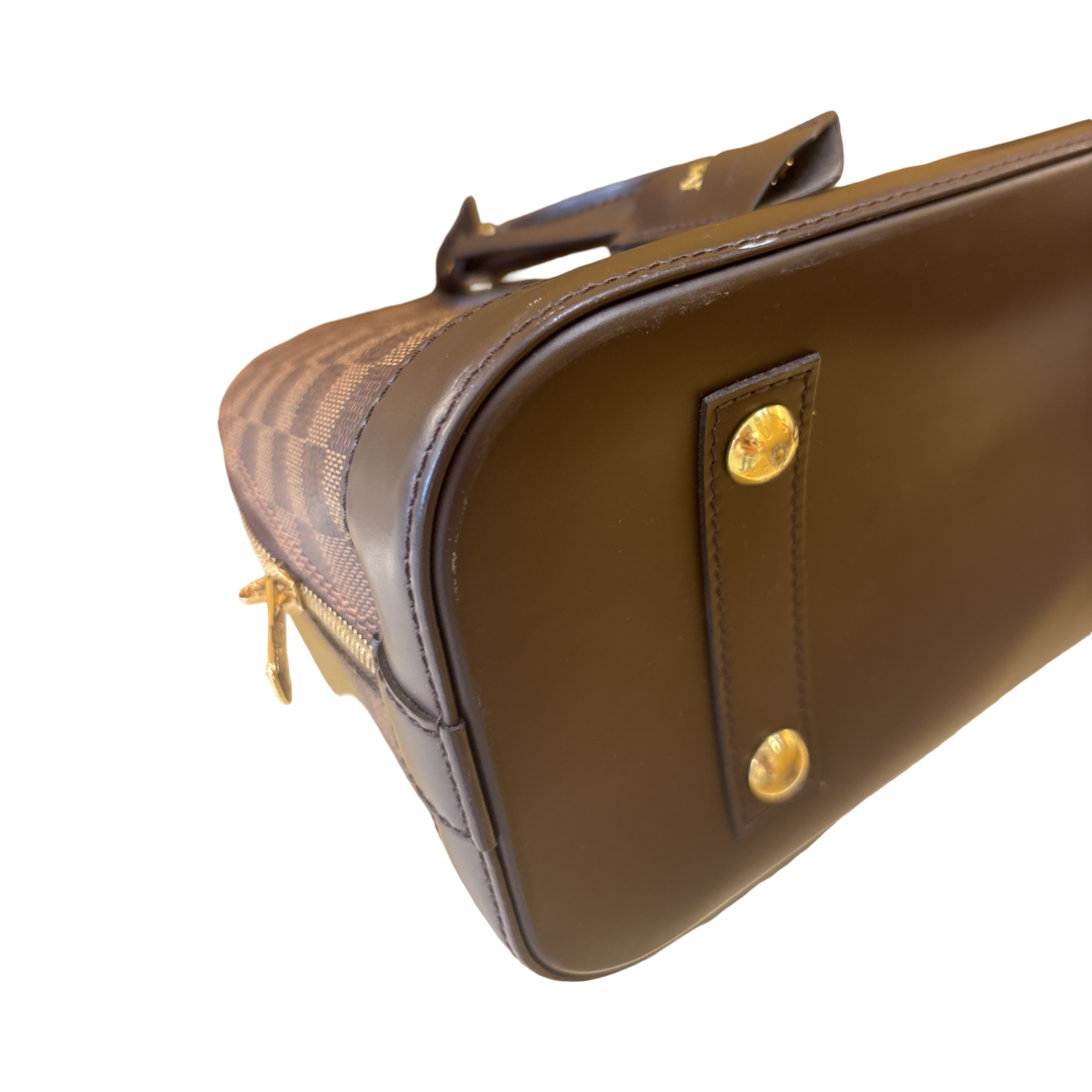 Louis Vuitton Alma BNB Monogram Canvas with Leather, Brown, Leather, Handbag
